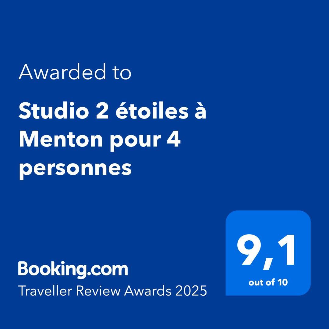Studio 2 Etoiles A Menton Pour 4 Personnes Extérieur photo